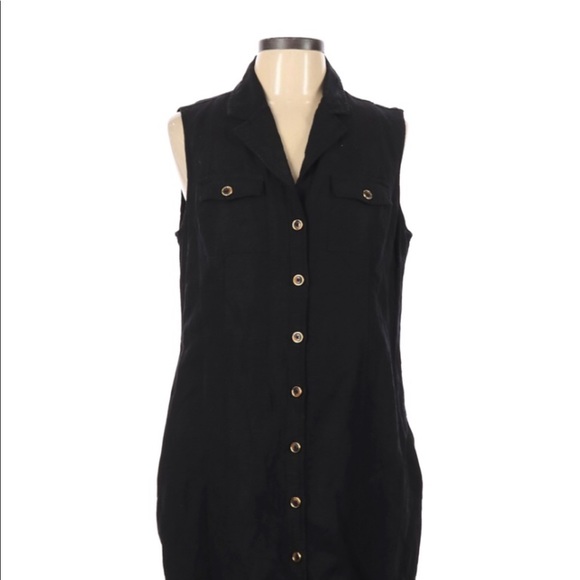 Banana Republic Dresses & Skirts - Banana Republic size 12 black linen shift dress